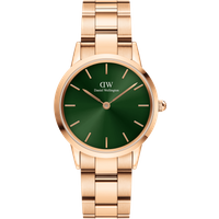Daniel Wellington DW Watch Iconic Link Emerald 28mm Rose Gold